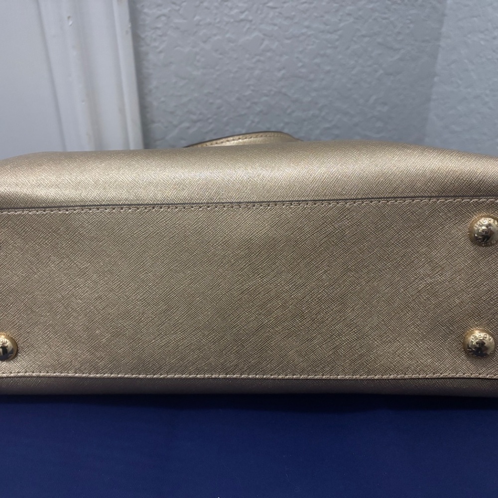 Michael Kors Metallic Chain structured Handbag - image 6